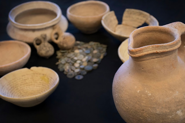 Israeli authorities recover ancient magical bowls and other artefacts from home of a Jerusalem resident