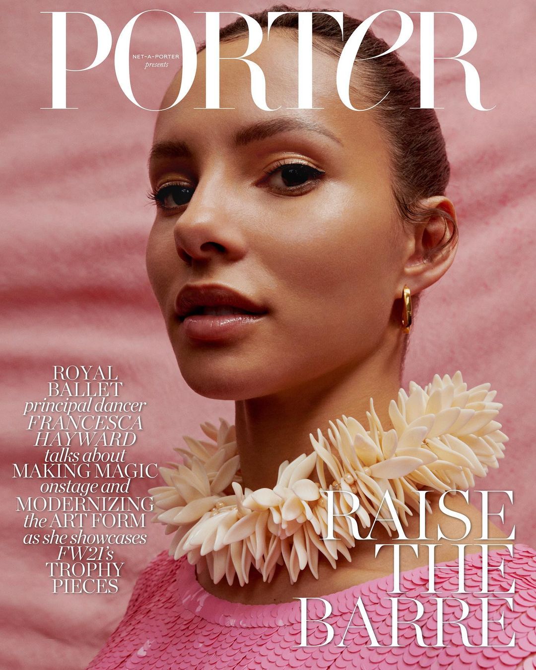 SMILE: Francesca Hayward in Porter Edit 18th October 2021 by Ekua King