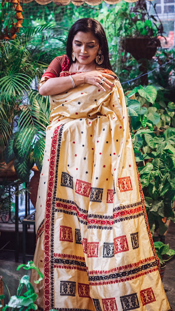 Assamese pat silk saree