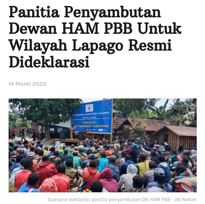  Panitia Penyambutan Pelapor Khusus Dewan HAM PBB Untuk Wilayah Adat La-Pago Resmi Dideklarasi