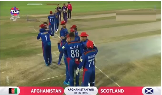 Afghanistan Vs Scotland T20 World Cup 2021 Live Cricket won the Afghanistan 