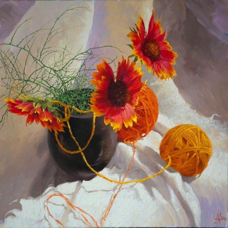 Yuri Klapoukh Still Life Paintings