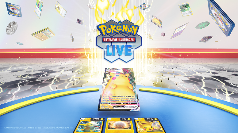 Informação sobre a probabilidade de recebimento de cartas do Pokémon  Estampas Ilustradas Live