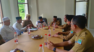 Pj. Bupati Aceh Jaya, Audiensi dengan Badan Kesejahteraan Masjid Agung Baitul Izzah