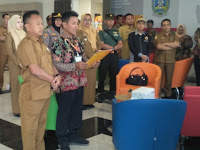 PANITIA UJIAN Desa TAMBAK AGUNG Kecamatan PURI Gelar Ujian Perangkat Desa Di BKD Tawa Timur