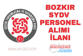 Bozkır Sosyal Yardımlaşma Dayanışma Vakfı Geçici 2 İşçi Alacak