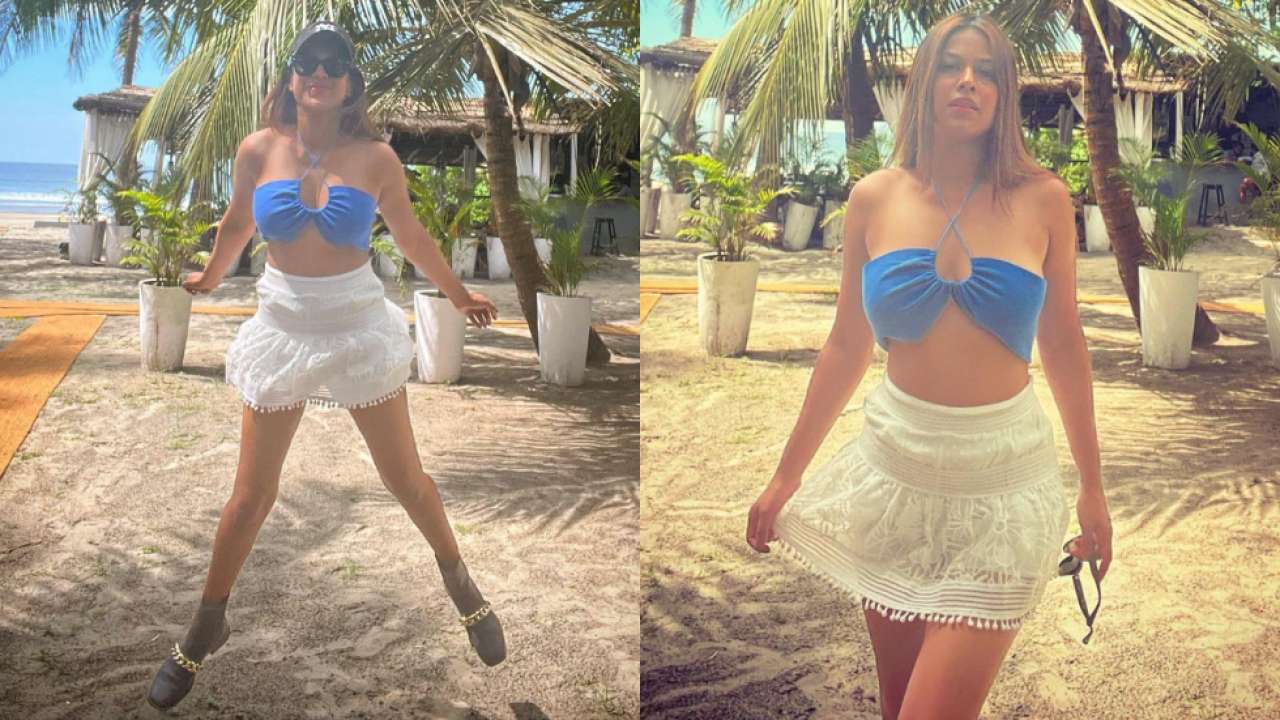 Actors Gossips: Nia Sharma makes hearts race in s*xy blue bralette and mini skirt, see VIRAL snaps