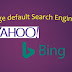 How to change default search engine in browser ?