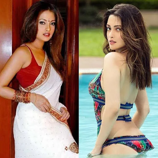 saree vs bikini indian actress