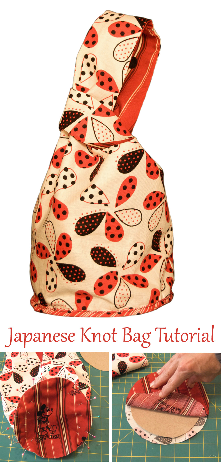 Japanese Knot Bag Pattern & Tutorial