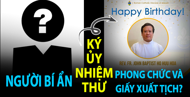 Vụ lm. J.B. Hồ Hữu Hoà(phần 4): Ai đã ký uỷ nhiệm thư thụ phong Linh mục và nhập tịch Giáo phận Maasin?  