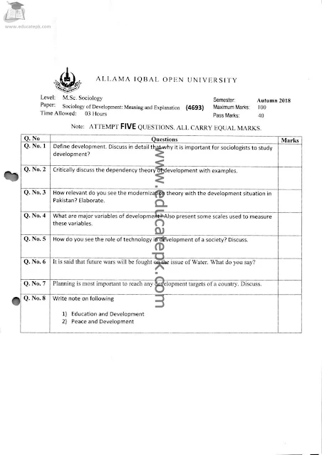 aiou-past-papers-msc-sociology-4693