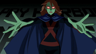 Image of Miss Martian using her powers