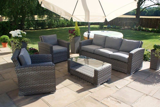 Maze Rattan Victoria 3 Seat Garden Sofa Set