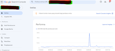 Beranda Google Search Console