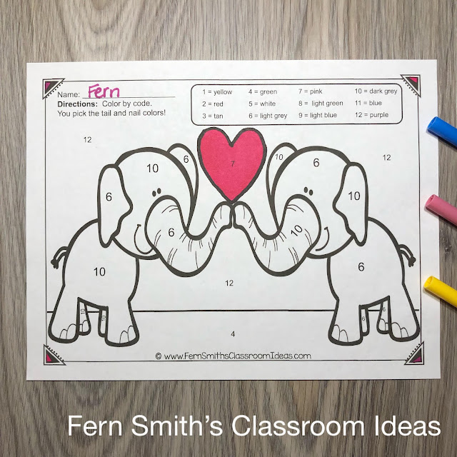 Grab These St. Valentine's Day Color By Code Kindergarten Know Your Colors and Numbers Worksheets to Use in YOUR Classroom TODAY!