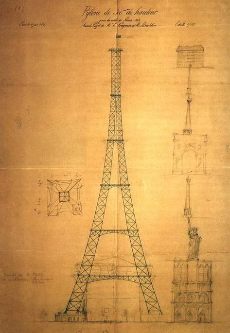 Эскиз Мориса Кёшлена, 1884 год