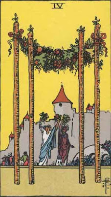 Four of wands reading