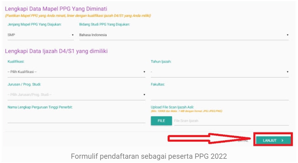 cara daftar ppg 2022