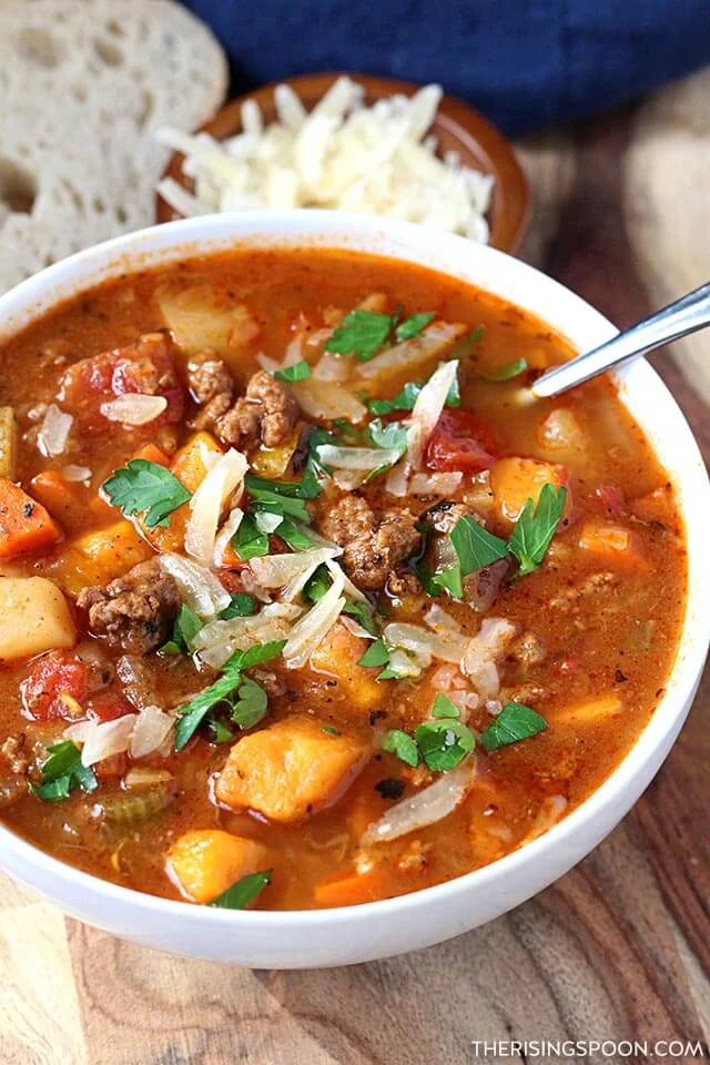 Top 10 Most Popular Recipes On The Rising Spoon in 2021: Hamburger Vegetable Soup