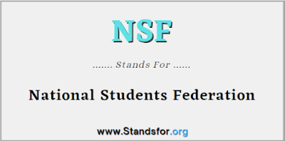 NSF- National students federation