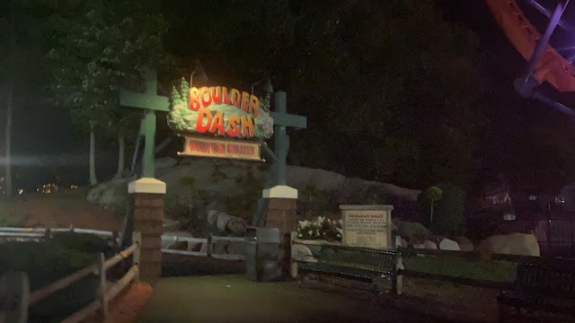 Boulder Dash Ride Entrance At Night Lake Compounce