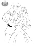 Prince and princess coloring page