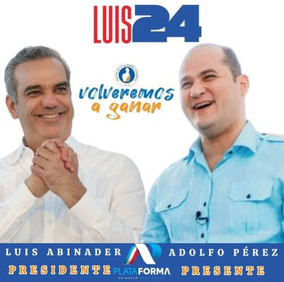 Luis Abinader y Adolfo Pérez