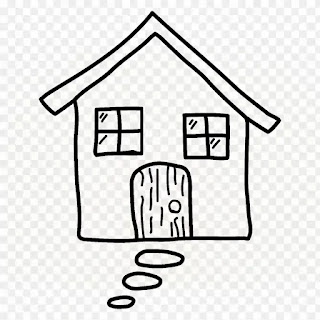 house clipart black and white, background, outline, png, images, transparent, free