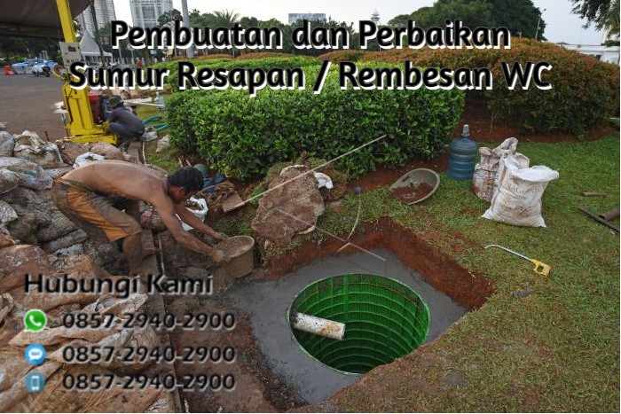 pembuatan dan perbaikan sumur resapan / rembesan wc di Borobudur Magelang