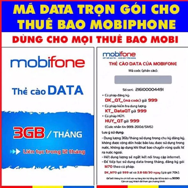 [ phamhuunhan65 ] SIM THẺ DATA 4G MOBIFONE TỐC ĐỘ CAO DÙNG CẢ NĂM