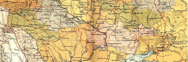 Старинная карта России