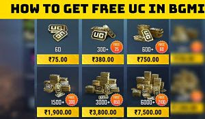 BGMI UC at a discount from Codashop