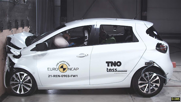 Renault Zoe com zero estrelas nos testes de segurança Euro NCAP