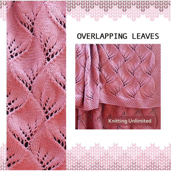 Overlapping Leaves Blanket. Throw Blanket
