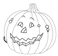Pumpkin Jack-o'-lantern coloring page