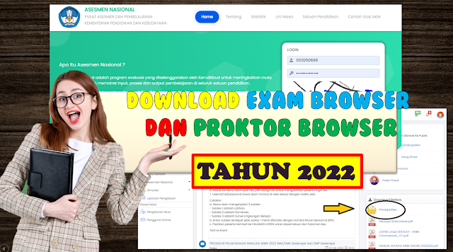 Download Proktor Browser dan Exam Browser ANBK 2022