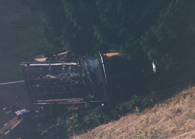 Traffic Accident on Highway 30 in Rainier, Oregon in June 2002