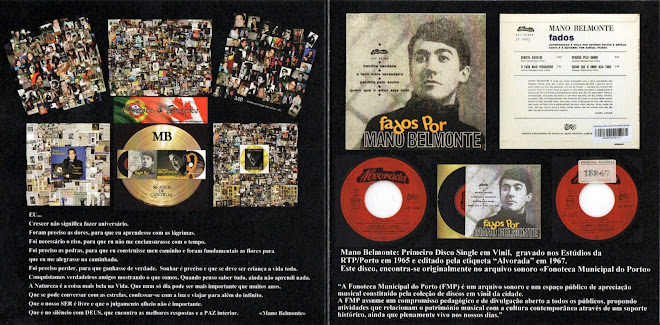 Capa interior do último trabalho em CD "MB - «50 Anos de Cantigas».
