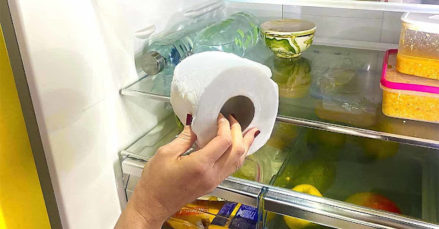 Roll Of Toilet Paper In The Fridge