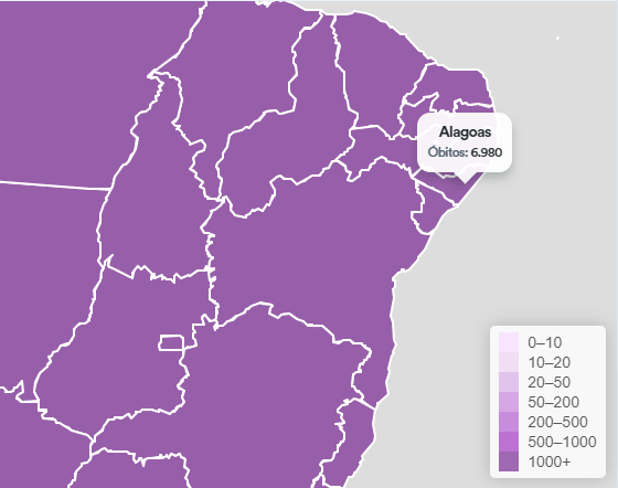 Nas últimas 24h : Mais cinco óbitos e 973 novos casos de coronavírus em Alagoas