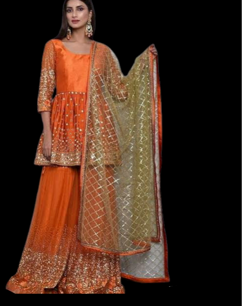 Orange  sharara