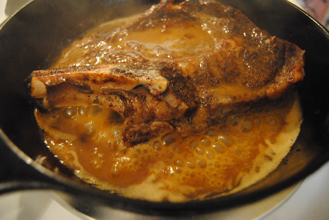 Skillet Rib Eye Steak with Mushroom Sauce at Miz Helen's Country Cottage