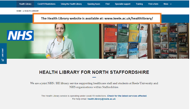 Health Library home page