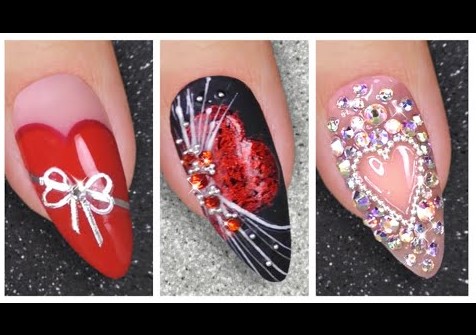 Easy Nail Art Designs || Valentines Day Nail Ideas