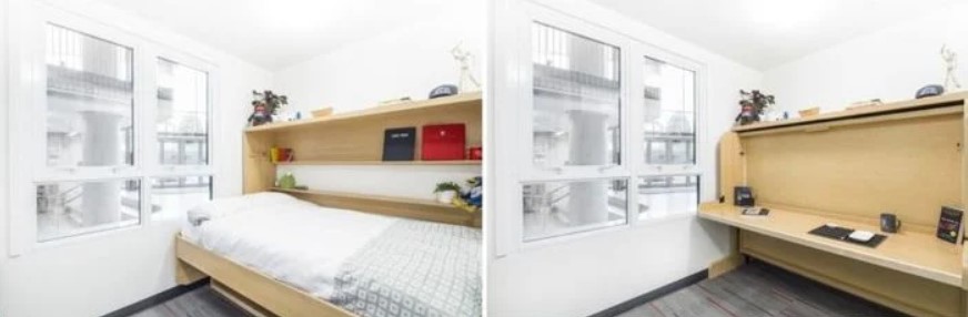 multifunctional bed for small spaces