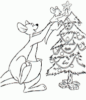Kangooroo and christmas tree