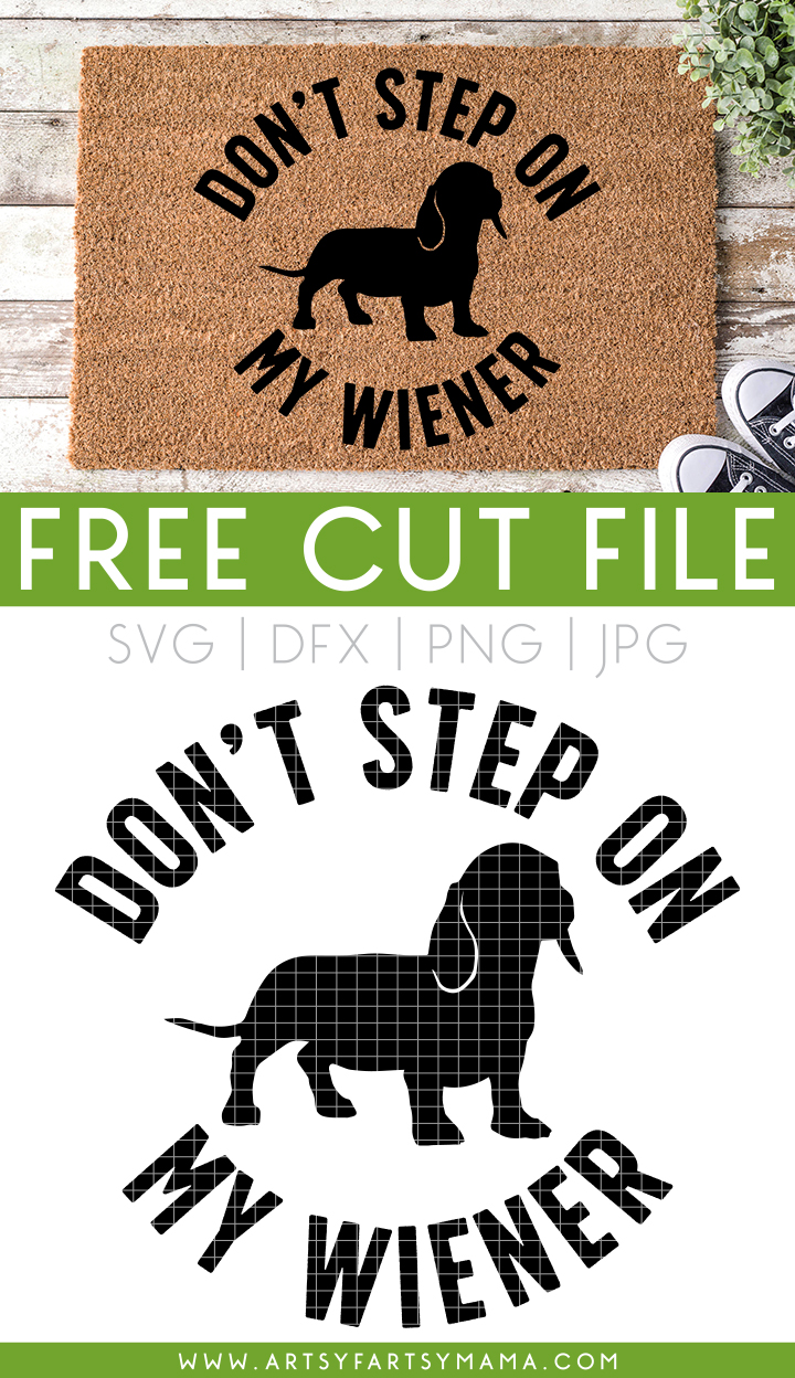 Free Wiener Dog Doormat SVG Cut File