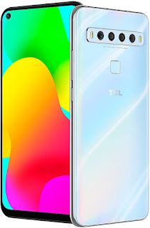 TCL 10L, Unlocked Android Smartphone with 6.53" FHD + LCD Display, 48MP Quad Rear Camera System, 256GB+6GB RAM, 4000mAh Battery, Arctic White