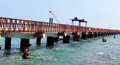 pamban rail bridge latest photo